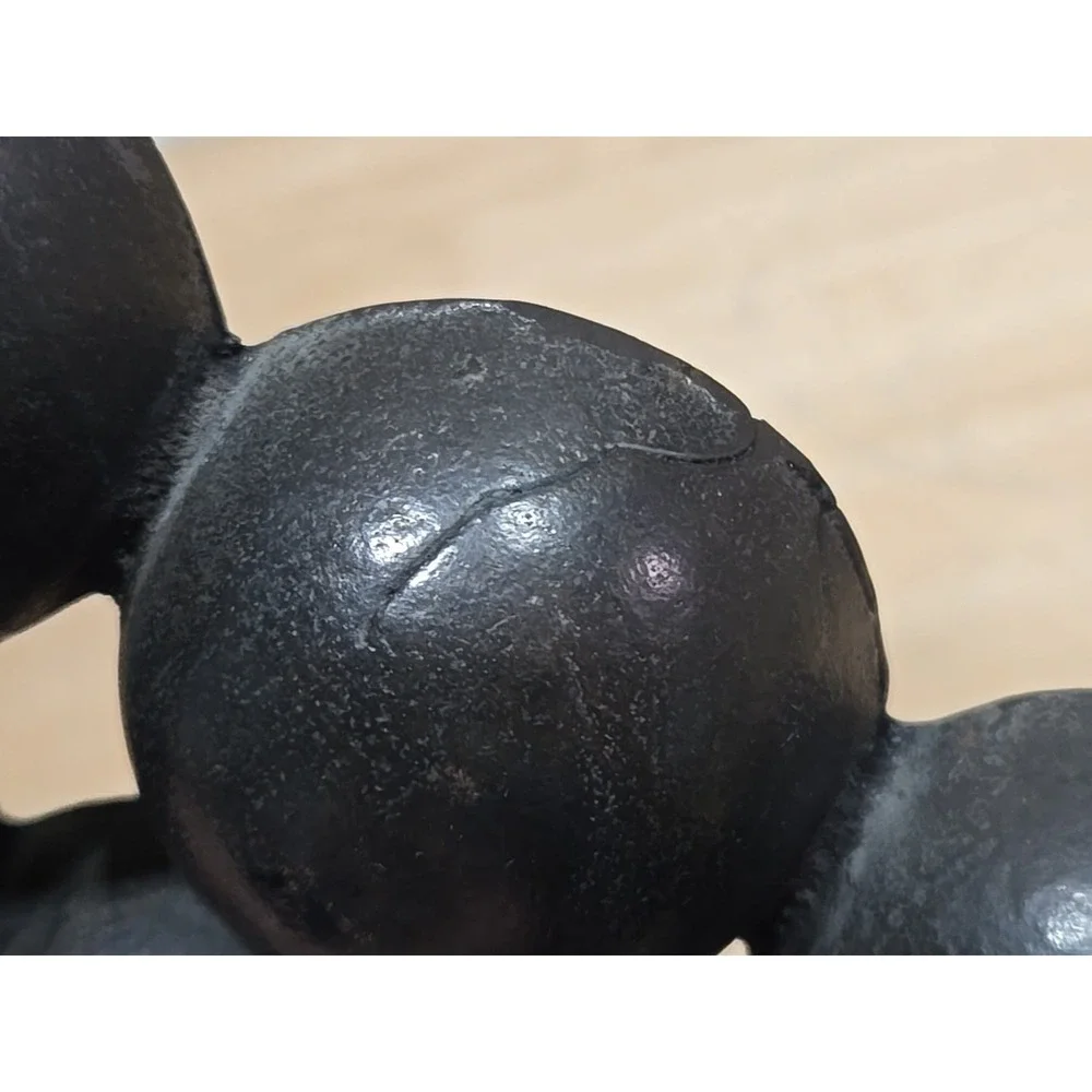 Vintage Early Pre Griswold ERIE No 9 Cast Iron Golf Ball Gem‎ Baking Pan